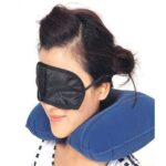3-in-1 travel kit with neck pillow eye mask and ear plugs