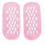 Reusable silicone gel spa socks for dry cracked heels