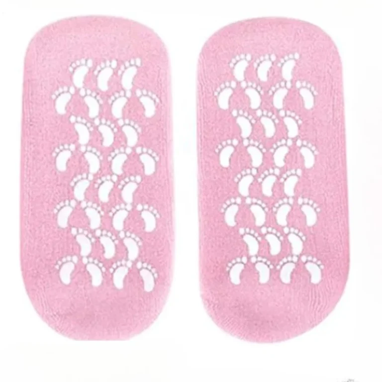 Reusable silicone gel spa socks for dry cracked heels