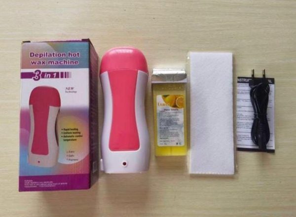 3-in-1 cartridge wax heater machine with wax strips