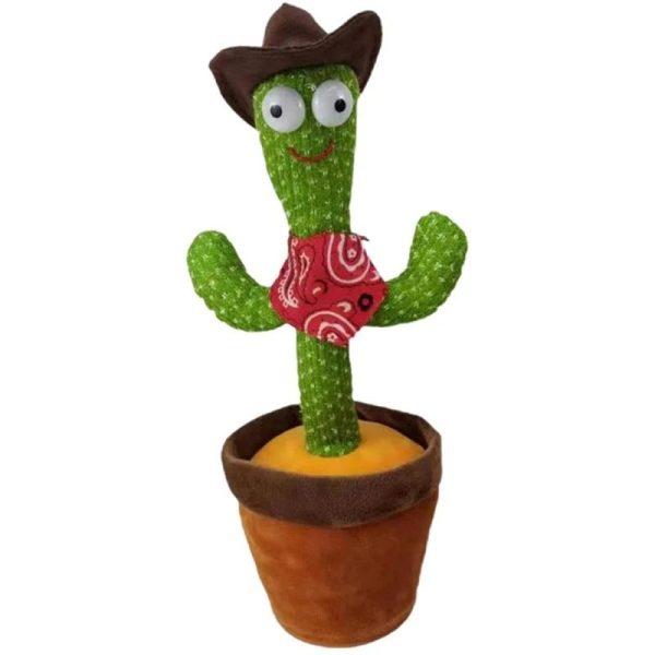 WhatsApp-Image-2024-08-22-at-10.28.55-AM_1731664387.jpg Front view of rechargeable dancing cactus toy with hat