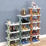 New Arrival Stackable Shoe Rack – Multi-layer Plastic Shoe Organizer for Entryway | Space-Saving Storage Cabinet (4, 5, 6 Layers)