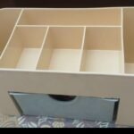Plastic Makeup Storage Box With Small Drawer For Bathroom, Organizer Drawers, Makeup Brush Organizer Space- Saving Space Storage Box(random color)