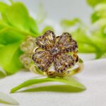 1 Piece Imported Dazzling Movable Floral Blossom Adjustable Rings - 2 Color  Variants 🌟 | Luxurious Design Ring | Adjustable Ring | Ring For Girls & Women ✨ - Random Color