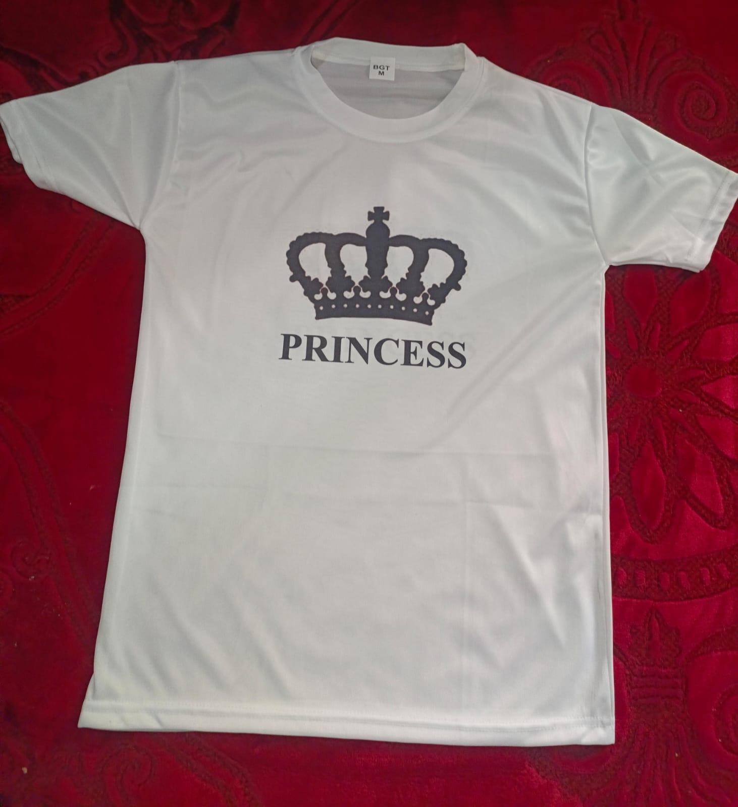 WhatsApp-Image-2025-04-04-at-12.18.03-PM-2.jpeg White t-shirt with cute Princes design front view