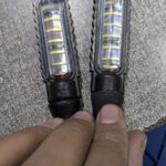 Universal LED Turn Signal Indicator | Dual Color (Yellow & White) | Waterproof & Flexible | For 70cc, 125cc & All Motorcycles