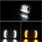 R60 Upgraded Headlight Beam for Honda CD70 / CG125 – Aluminum Body with Built-in DRL and Yellow Turn Indicators