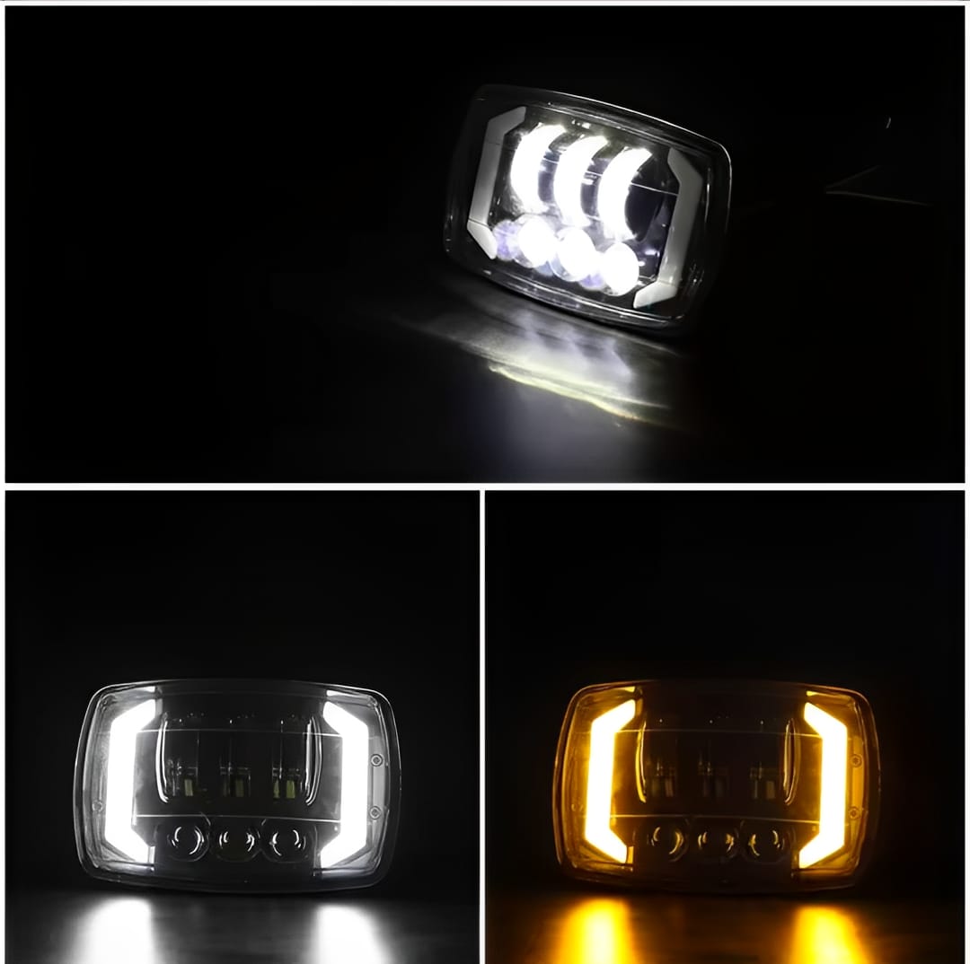 WhatsApp-Image-2025-04-26-at-11.25.49-AM-2.jpeg R60 Upgraded Headlight Beam for Honda CD70 / CG125 – Aluminum Body with Built-in DRL and Yellow Turn Indicators - Image 1