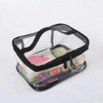 Clear Travel Makeup Bag – Waterproof, Portable, and Stylish Organizer for Cosmetics & Toiletries - Transparent Clear Cosmetic Bag, Portable Toiletry Bag, Zipper Organizer, Transparent Travel Makeup Pouch - Random Color