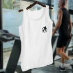 Pack of 1 Avengers Logo White Sando Jersey  for Men | Sleeve-Less 100% Pure Sando