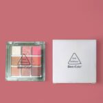 9-color cream eyeshadow palette with matte and glitter shades