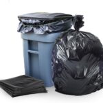 Black Garbage Bags Roll – Leak Proof, Heavy Duty Disposable Trash Bags for Dustbin, Diapers, Waste & Storage, Portable Plastic Bin Bags