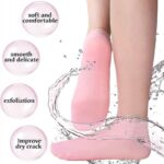 Silicone jelly socks with moisturizing gel lining