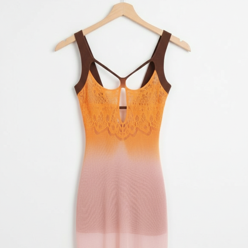 a127c4ba6ed8dc92b07081e2c512d4c4.png Sleeveless Multi-Tone Body Stocking Night Dress for Women | Free Size | Lightweight & Breathable - Image 1