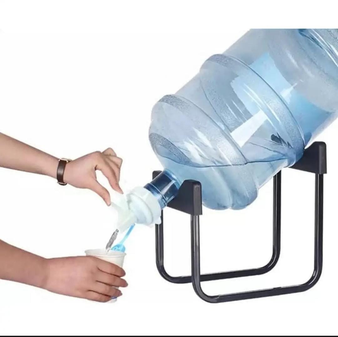 a276174a38fa7afc645a16a73fa93f5b.jpg High‑Quality Water Bottle Stand | Metal Rack Dispenser | Durable & Stable Holder for Home & Office | 19 Ltr bottle stand with nozzle - Image 1