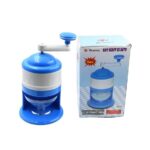 Manual Portable Hand Ice Crusher Machine - Portable Shaved Ice Maker & Gola Maker with Stainless Steel Blades