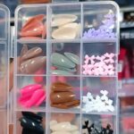 96 Pcs Artificial Nails With Beads – Multicolor Nail Art Decoration Set Made From Premium ABS Plastic, Perfect For Stylish DIY Manicure Designs