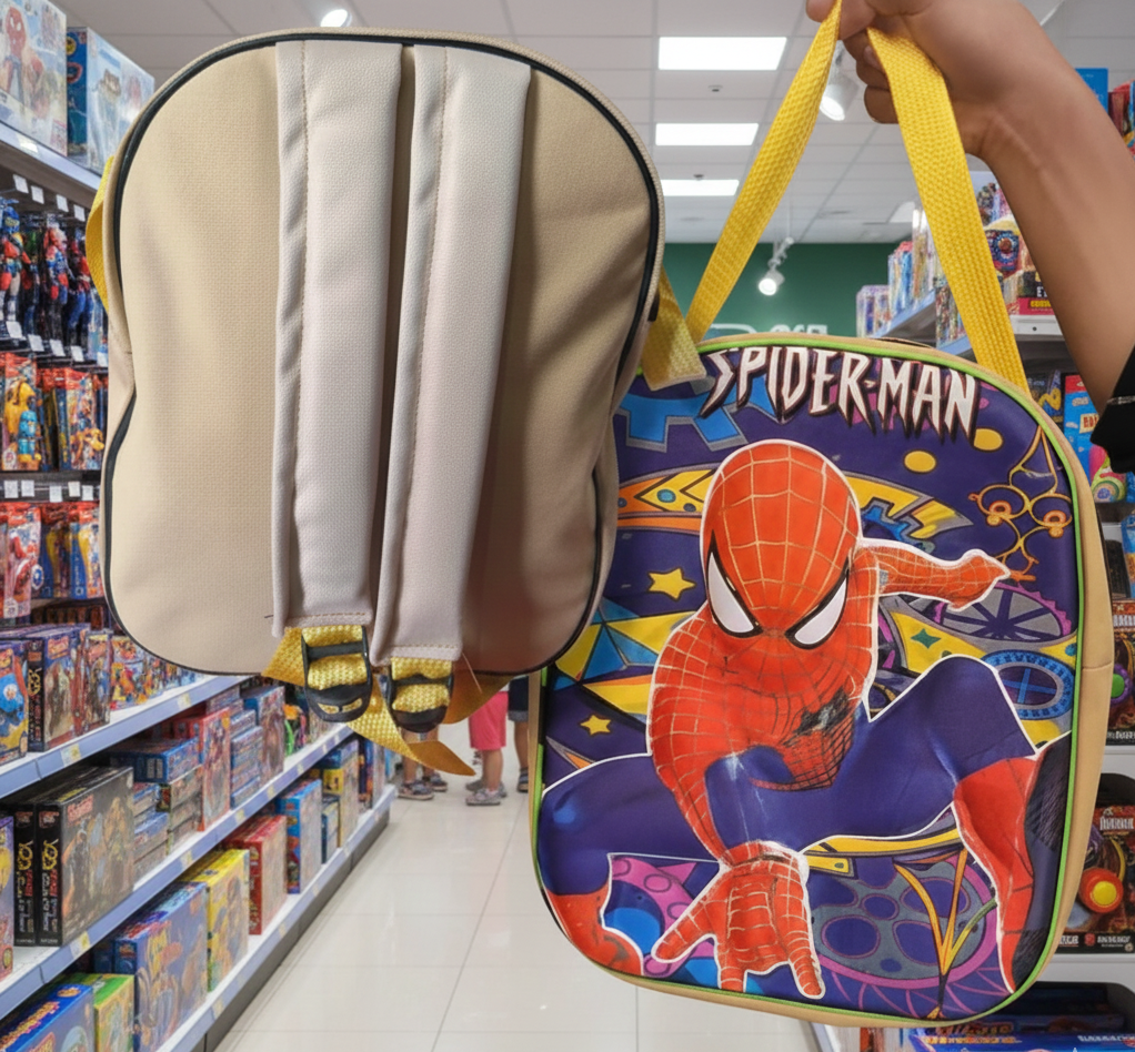 aa655fa8c77e2e05d7cf738b322954b1.png Front view of Spider-Man 12-inch kids school backpack