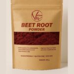 Organic beetroot powder 100g packaging front view
