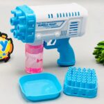 Bubble Bazooka Pro: Electric 2-In-1 Rocket Bubble Gun — Fast Bubbles For Parties, Beach & Backyard Fun