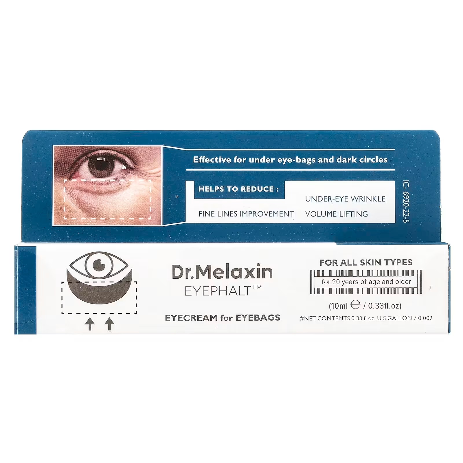 b7cea46a3df1479eb79ba9665899d3af.jpeg Dr Melaxin Eyephalt Eye Cream for Eyebags Dark Circles Puffiness Treatment Hydrating Under Eye Cream (10g) - Image 1