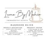 Bakhoor Bliss A Touch of Arabian Luxury – Handmade Oud & Amber Soy Wax Candle - 100 gram