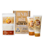 BNB Rice Extract Bright & Glow Facial Kit packaging front view