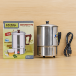 Life Relax Electric Water Kettle 1.0L – Stainless Steel Electric Heating Cup LR-014 | 350W Portable Electric Water Boiler for Tea, Coffee, Milk & Food