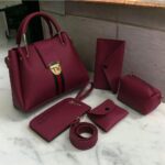 5 Pieces Handbag Set | Stylish Women’s Bags | Shoulder, Tote, Crossbody & Wallet Combo