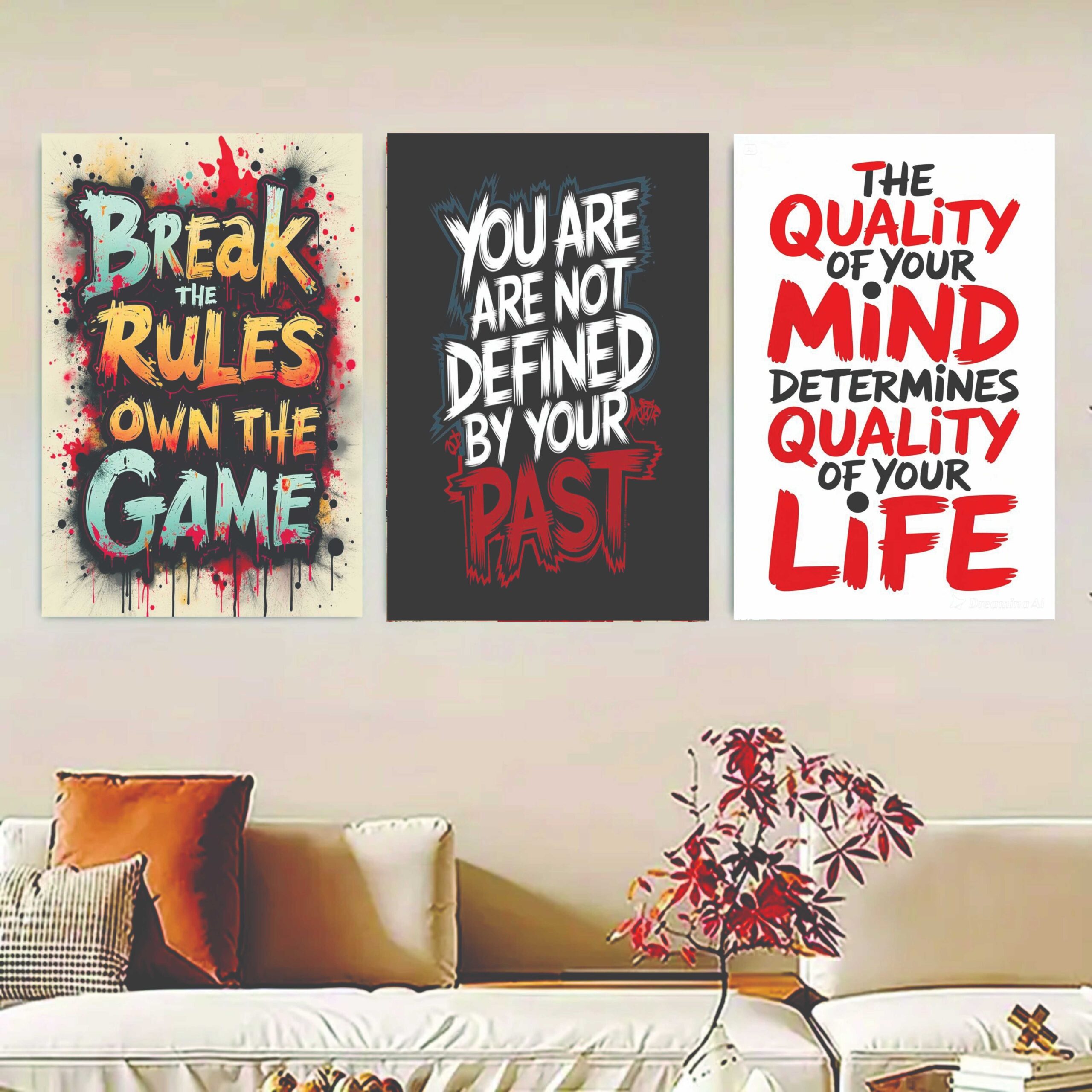 c4f908672beb284aceced59d7c50e8bd.jpeg Set of 3 motivational sticky canvas frames with Islamic calligraphy designs