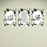 Set of 3 Premium Wall Art Photo Tiles – Modern Home Decor Sets 8x11