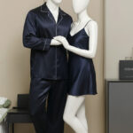 Premium Nighty Suit Satin Silk Couple Pajama Set – Luxurious Matching Night Wear for Men & Women (3 Pcs) | SKU: DC-C005