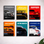 Set of 6 Premium Wall Art Photo Tiles – Modern Home Decor Sets 8x11