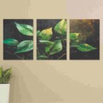 Set of 3 Wall Art Wooden Phototile Frames for Wall Decor