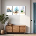 3 Pieces Modern Islamic Decorative Wall Arts Muslimgift MA-62