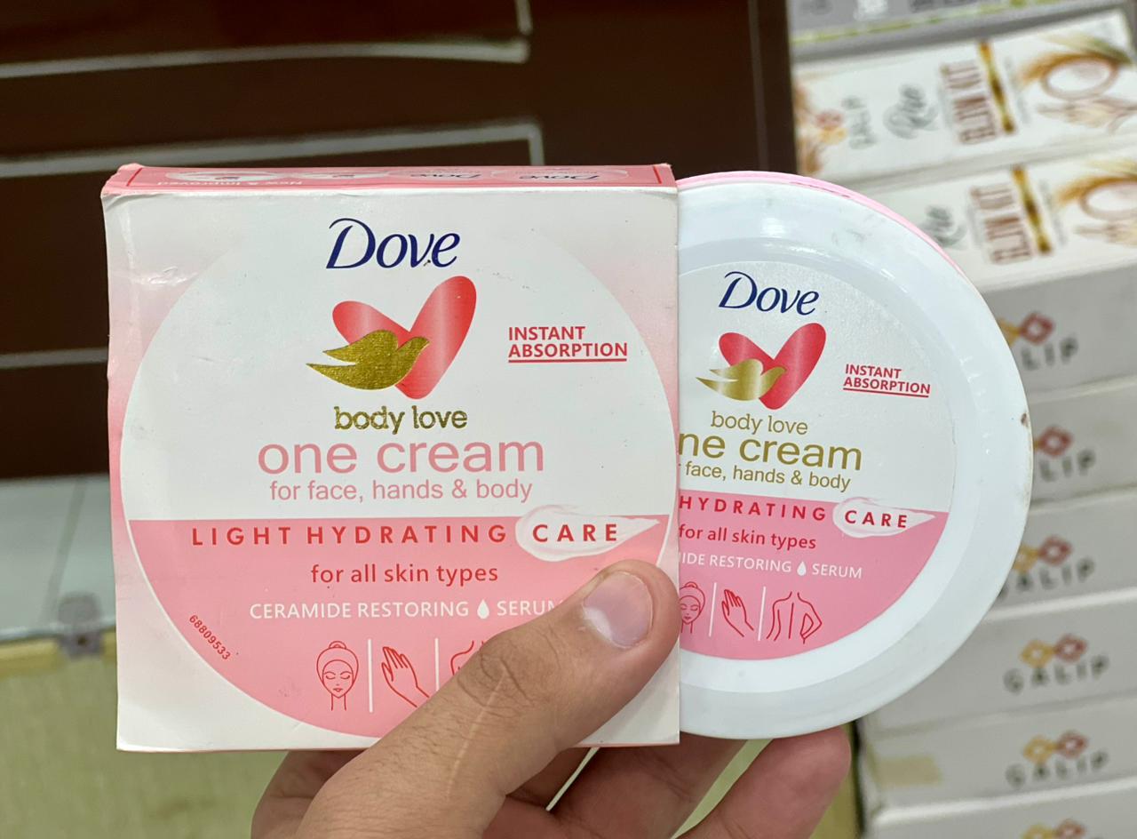 dd2535f907843daeb8ee0db229cc9c61.jpeg Dove Body Love One Cream – All-in-One Moisturizer for Face, Hands & Body | Deep Hydration, Soft Skin & Nourishing Daily Care ( 250 )gram - Image 1