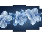 5 Pcs Wooden Sticky Wall Frames –16x40 Inch Ready Size – Self Adhesive Wall Decor Tiles