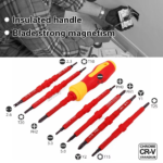 23 in 1 Insulated Screwdriver Set Slotted Screwdriver Bits Kit With Tester Pen Electricians Hand Tools - Tool Set