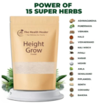 The Health Healer Height Grow Powder Natural Height Increase Supplement For Daily Growth And Wellness - 70g
