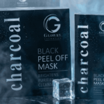 GLOWRY Charcoal Black Peel Off Mask for Deep Cleansing & Detox | Natural Bamboo Charcoal Face Mask for Blackhead Removal & Skin Brightening