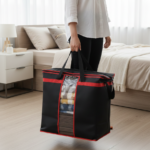 Large Storage Bag Organizers – Heavy-Duty Clothes & Blanket Storage Solution | Foldable, Spacious, Durable