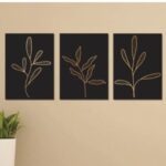 Set of 3 Wooden Photo Tile Wall Art Frames (8×11 Inches) – Premium MDF Spiritual Wall Décor with Easy Stick Back