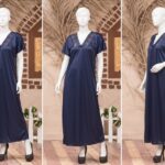 Single Pcs Stylish & Comfortable Long Silk Nightgown - Free Size (SKU R-002)