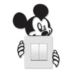 Miki Mouse Shape Wooden Wall Art – Cute Animal Design Decorative Wooden Piece For Home, Kids Room, Or Office Wall Decor (5 Inches)
