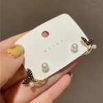 AUJ-939 Korean Fish Tail Earrings – Elegant Fashion Jewellery, Stylish Accessory for Women