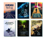 Set of 6 Premium Wall Art Photo Tiles – Modern Home Decor Sets 8x11