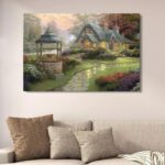 Make A Wish Cottage Canvas Art With Double Tape | 12x16 Inches