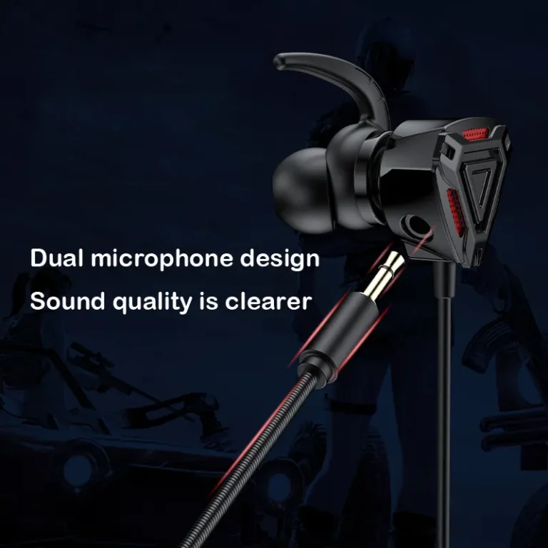 Type C wired gaming headset with dual microphones and volume control
