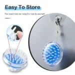 Soft silicone scalp massage and shampoo brush in random color