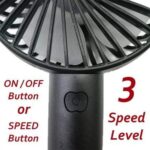 Portable USB Rechargeable Fan | Handheld 3 Speed Strong Wind Electric Small Mini Cooling Fan (random color)